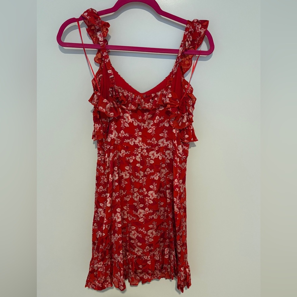 French Connection Eliana Ruffled Burnout Dress ❤️ - Picture 7 of 8